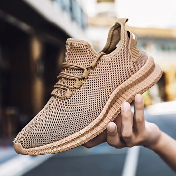 Mesh Men Shoes Breathable White Mens Sneakers Trendy Lightweight Black Walking Big Size Man Tenis Shoe Zapatillas Hombre